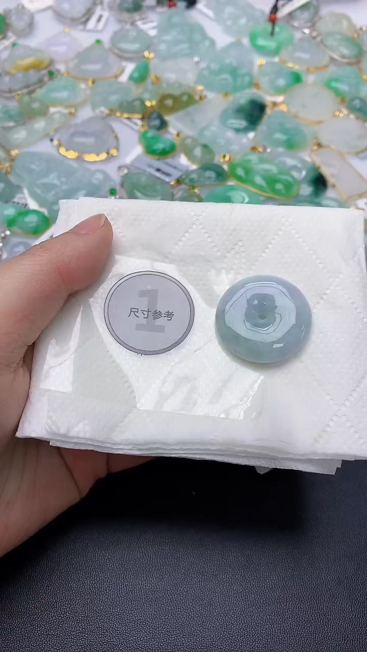 颈饰未镶嵌翡翠 天然缅甸A货百元以上9元证书费自理