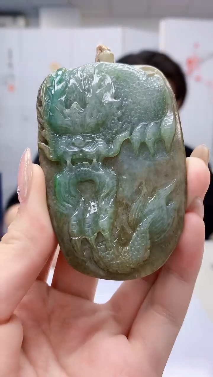 【闪购商品】定制翡翠未镶嵌5060jw-毛货挂件361