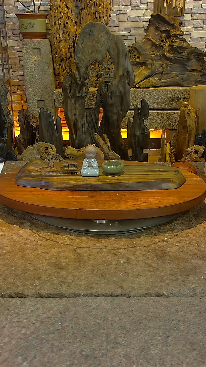 木金丝楠阴沉木山水干泡台