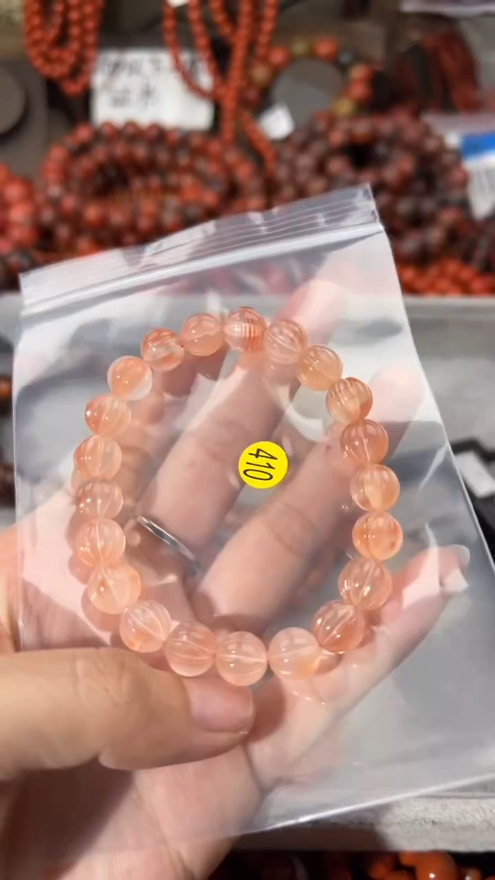 南红玛瑙手串未镶嵌5+