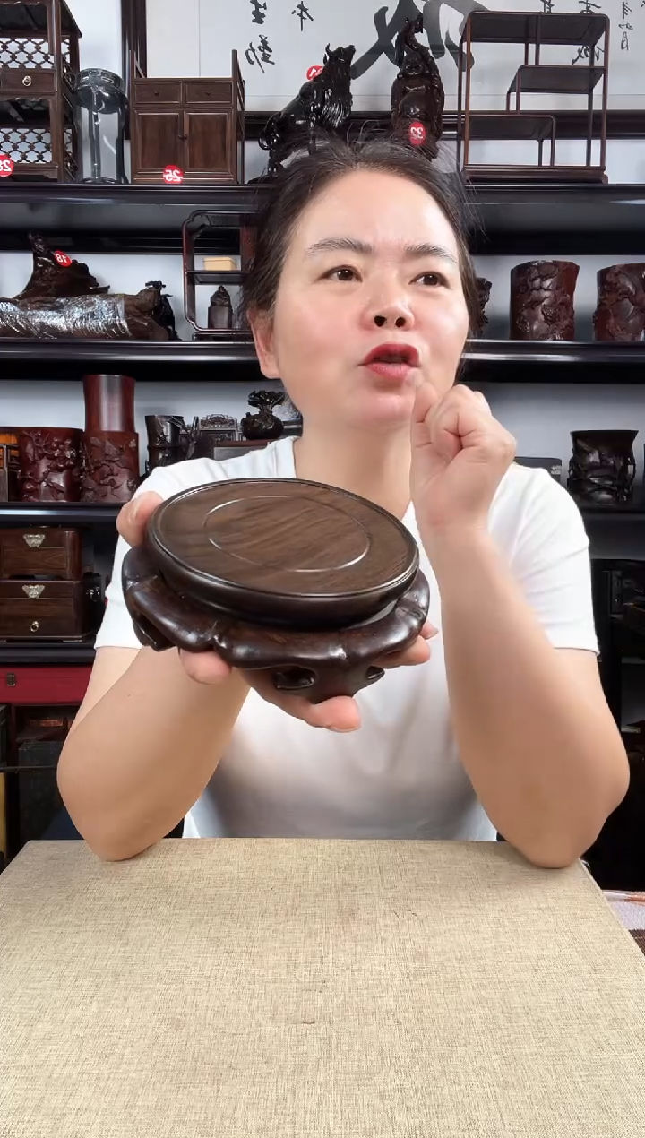 木旋转10老李红木工艺品