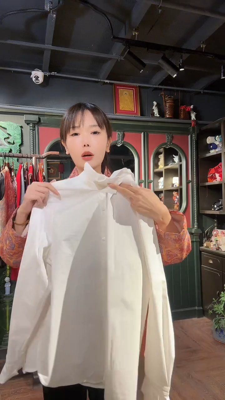 【现货】白色棉衬衣