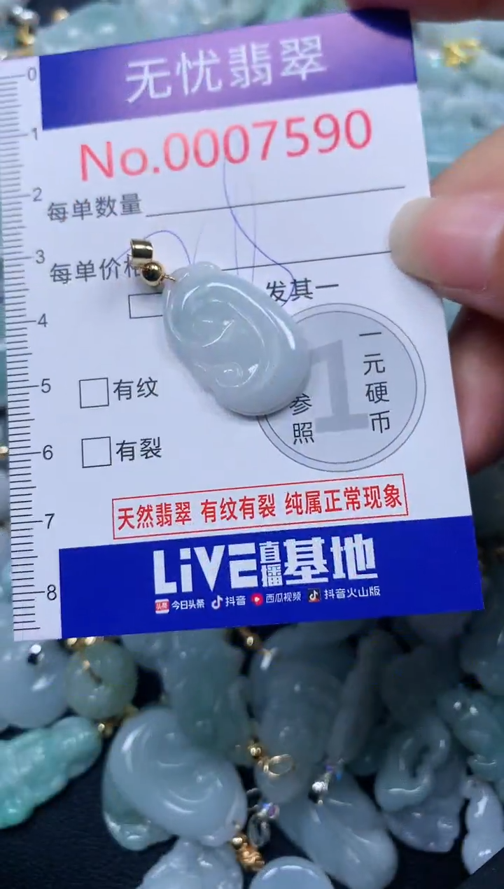 颈饰未镶嵌翡翠7590