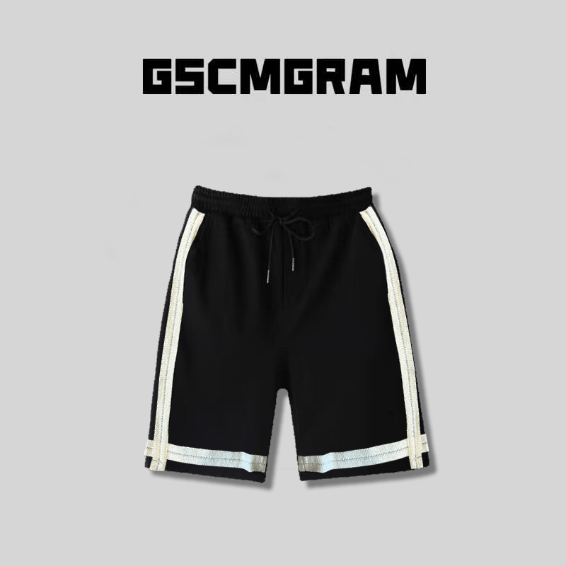 男士休闲织带短裤