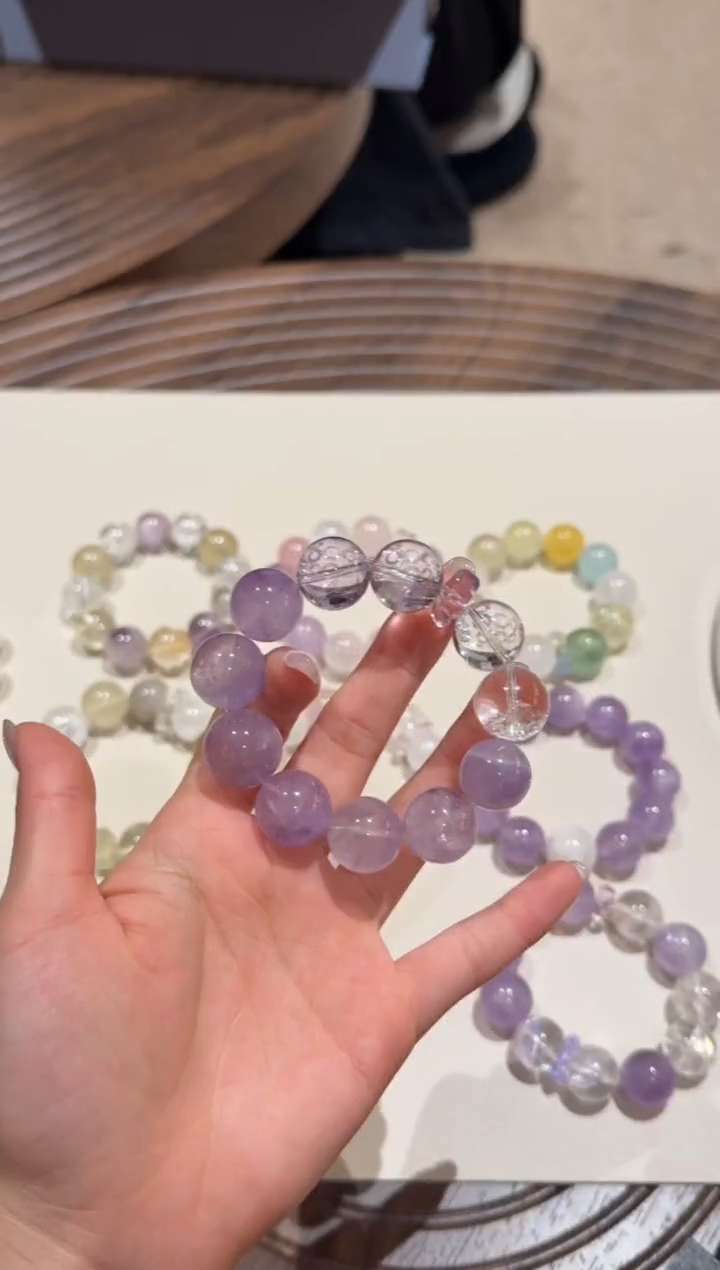 未镶嵌手串水晶） 设计款水晶手串 默认微瑕 多样性发货