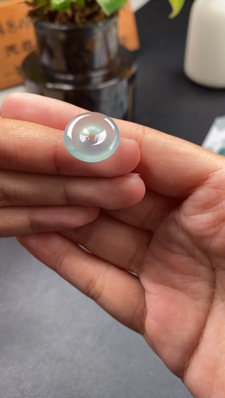 翡翠未镶嵌颈饰翡翠冰种平安扣