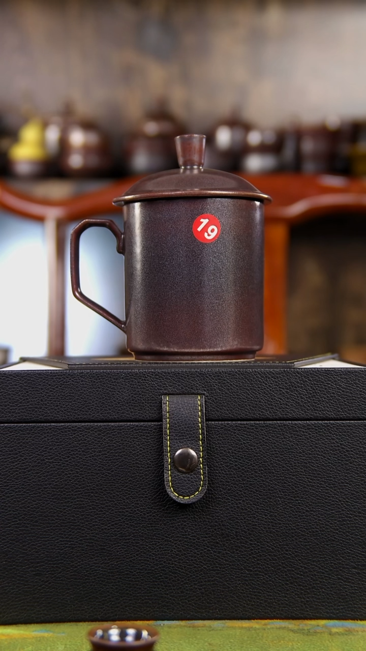 紫韵窑变办公杯原矿釉煤窑