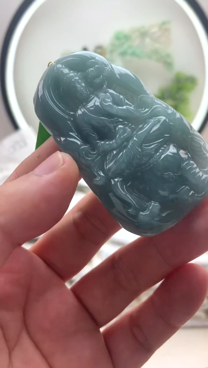 颈饰未镶嵌翡翠普贤