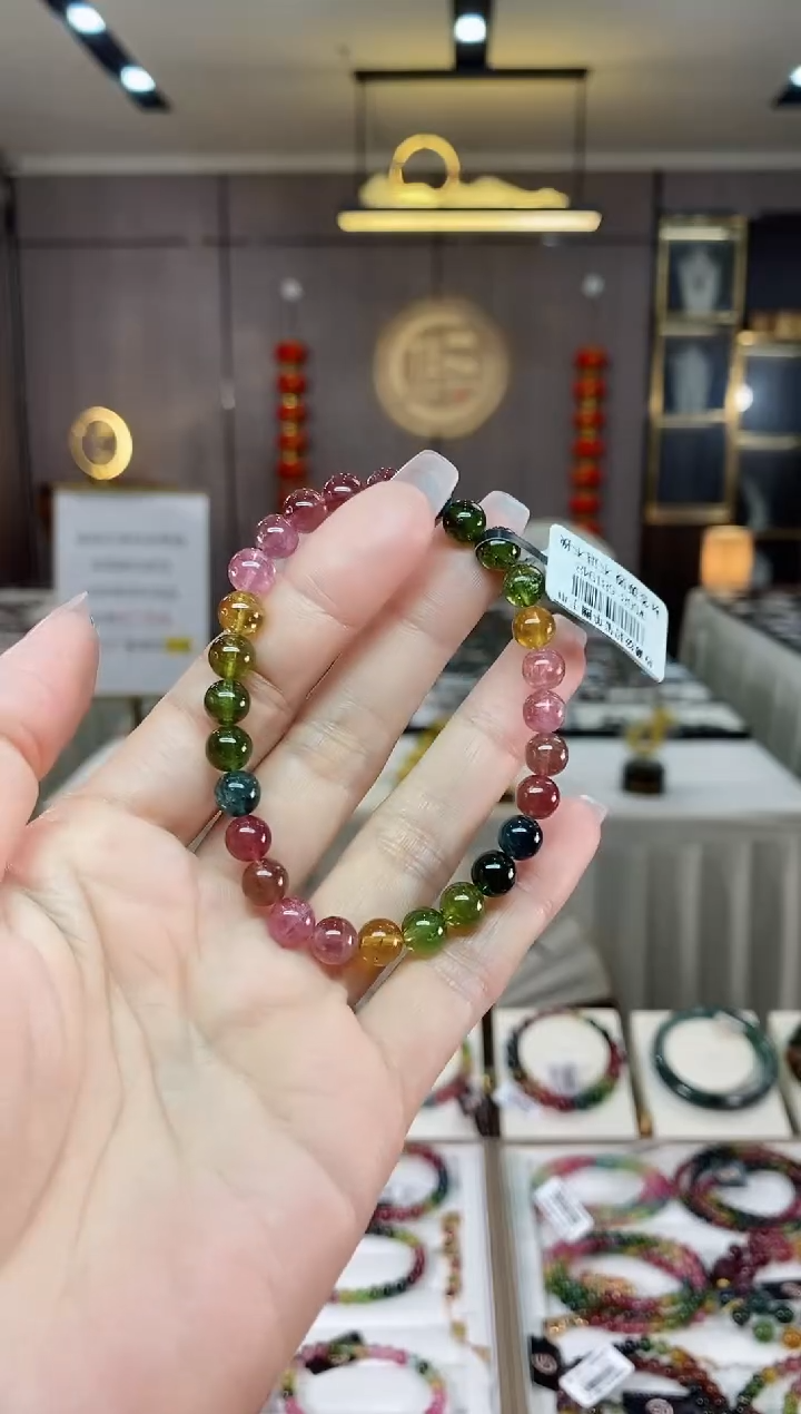 【闪购商品】碧玺单圈手串6mm+未镶嵌（多样性发一条）hon