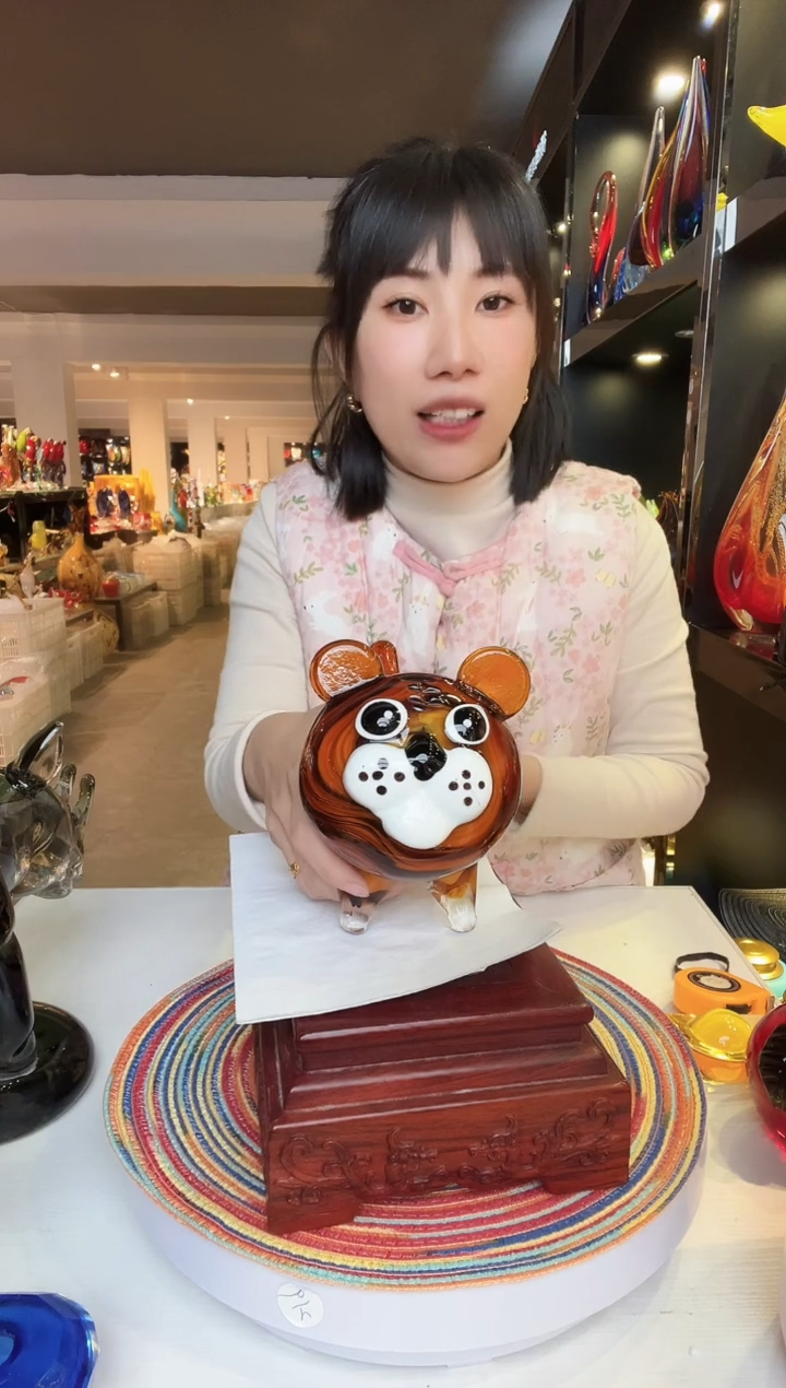 【闪购商品】茶盏琉璃摆件家居摆件