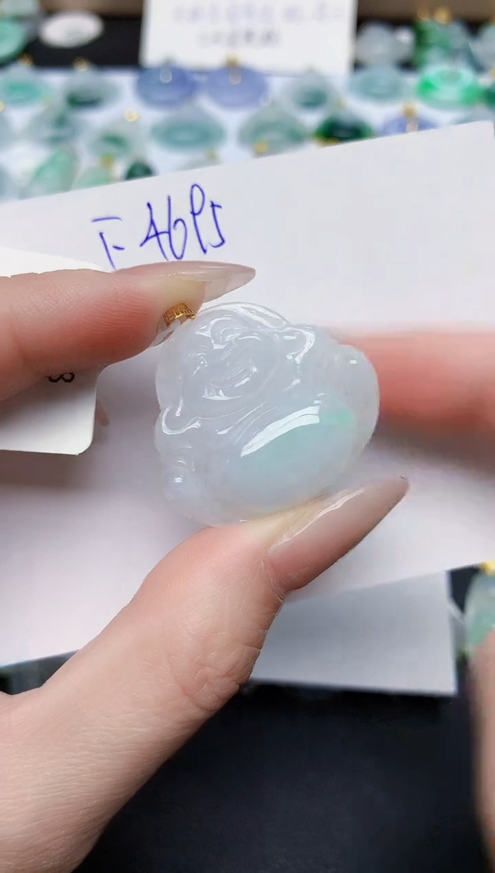 颈饰未镶嵌翡翠天然缅甸A货翡翠百元以上9元证书费自理