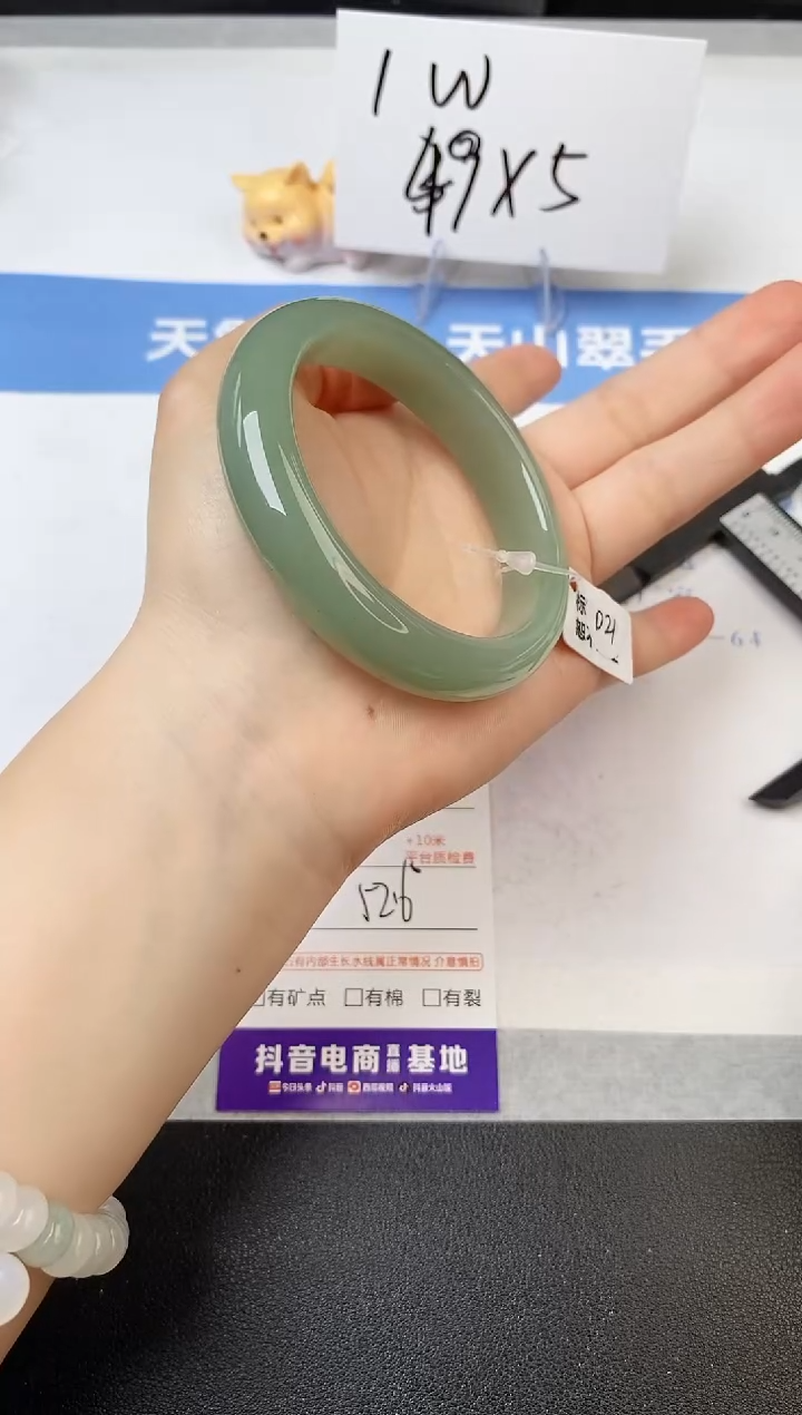 【闪购商品】石英质玉手镯未镶嵌s255-DB-52.6
