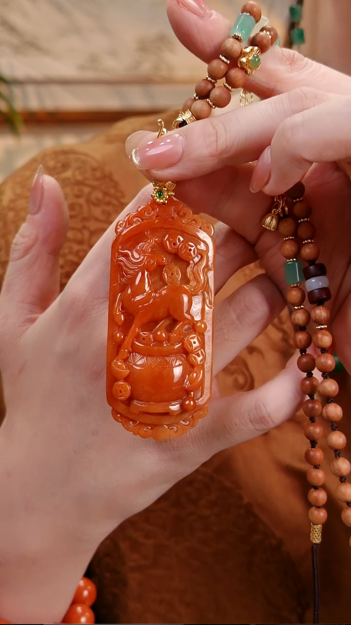 颈饰未镶嵌翡翠国风