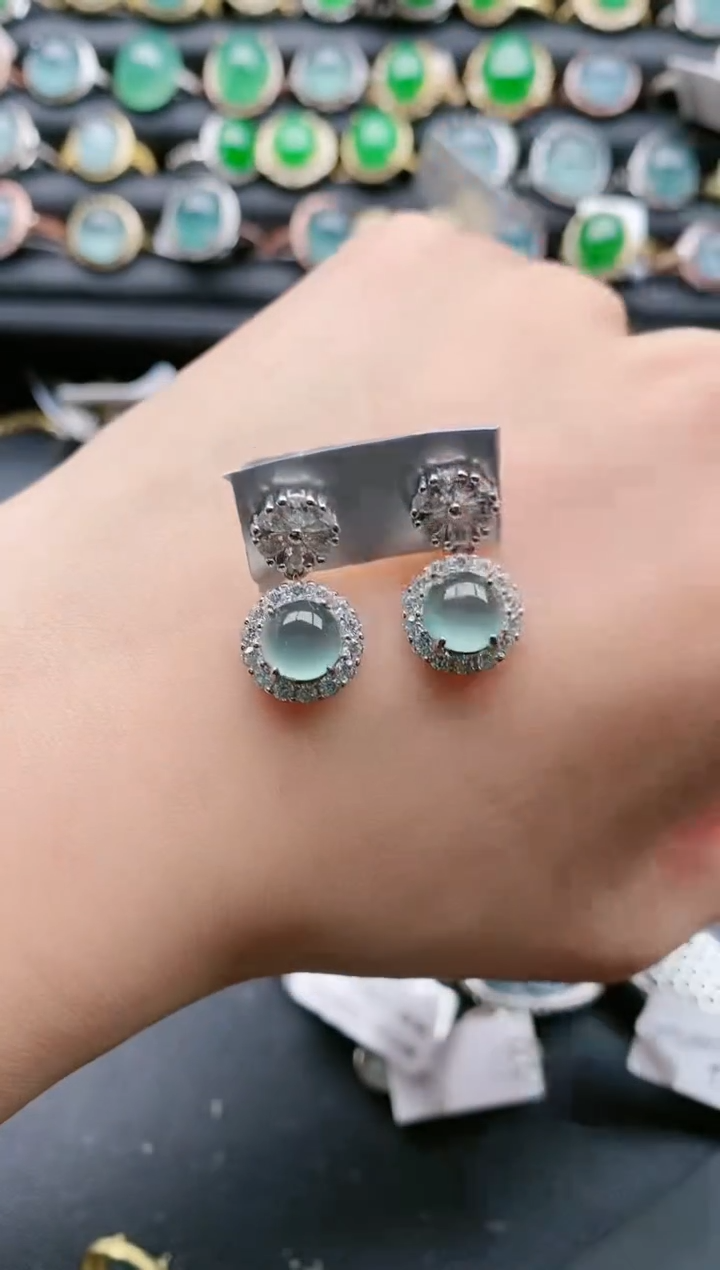 【闪购商品】翡翠戒指银S925镶嵌1111111