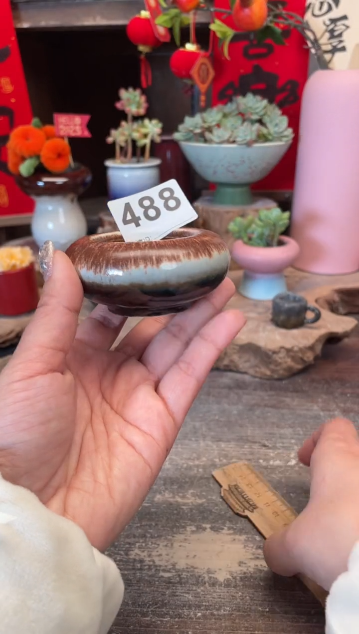 【闪购商品】摆件488知木小芳花盆