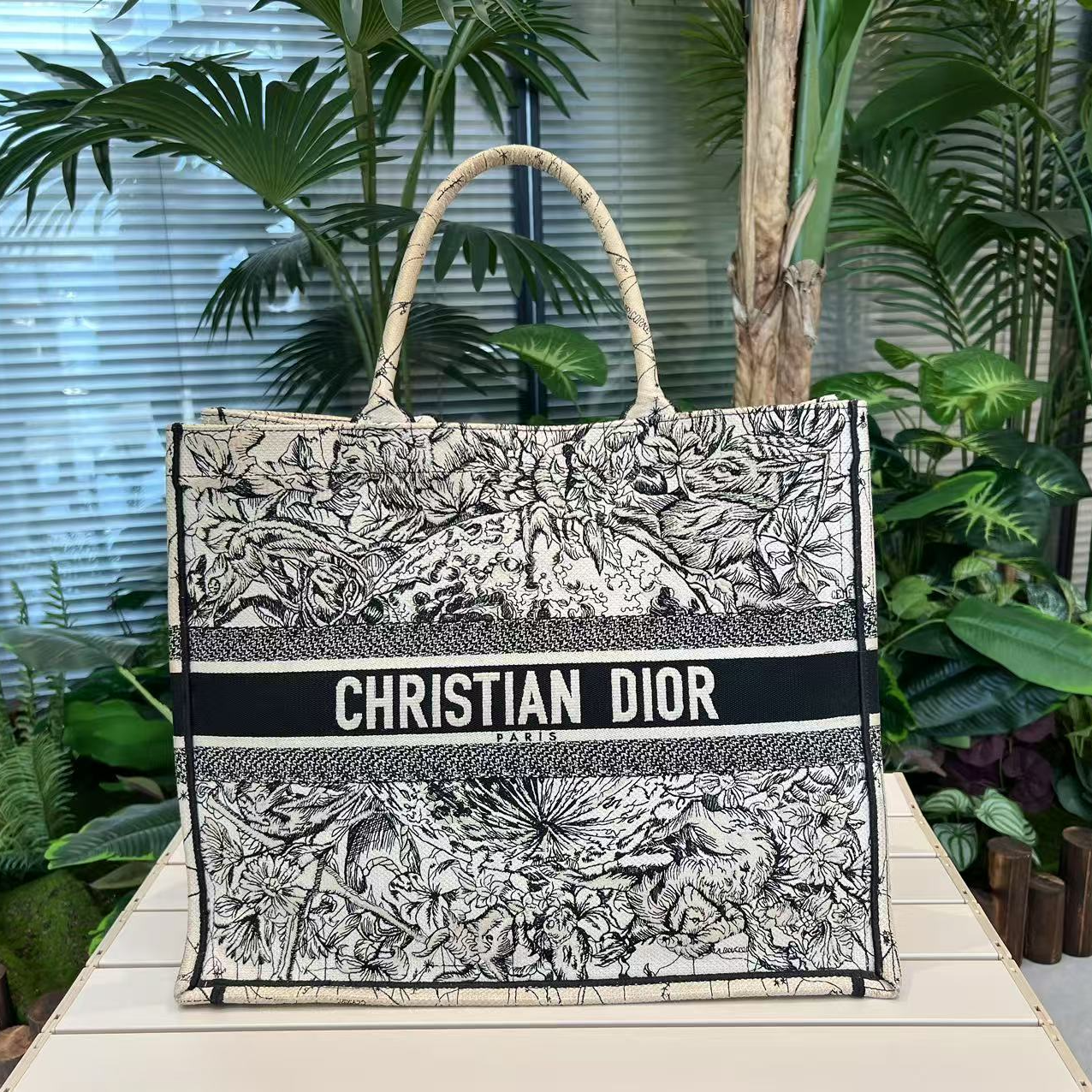 95新 DIOR/迪奥 95新迪奥老花托特包手提包/NMH