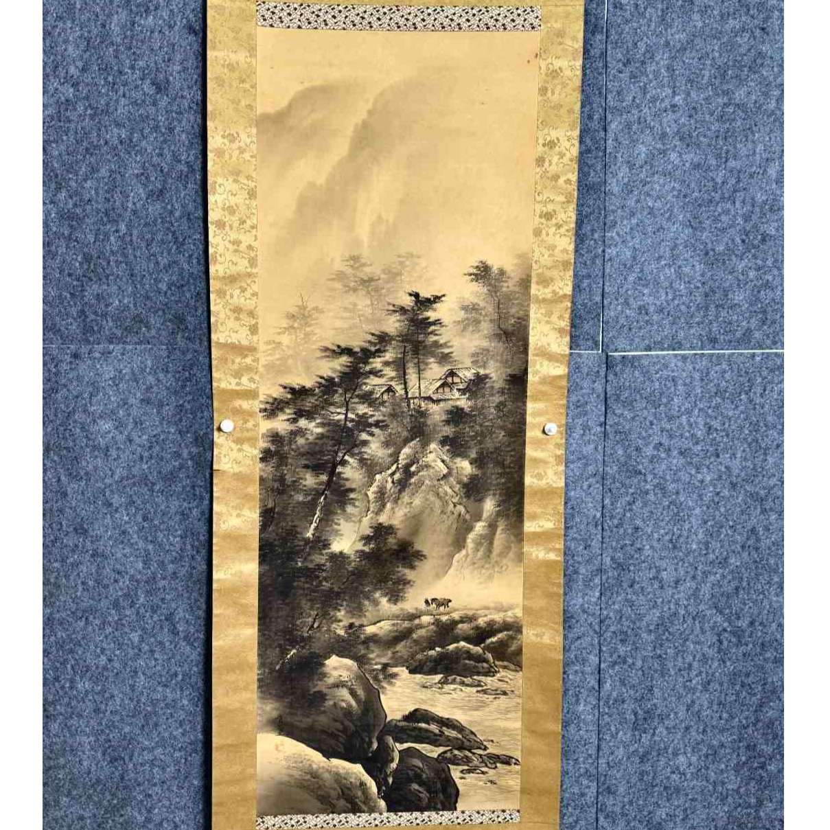 国画作品纯手写手绘《秀石》