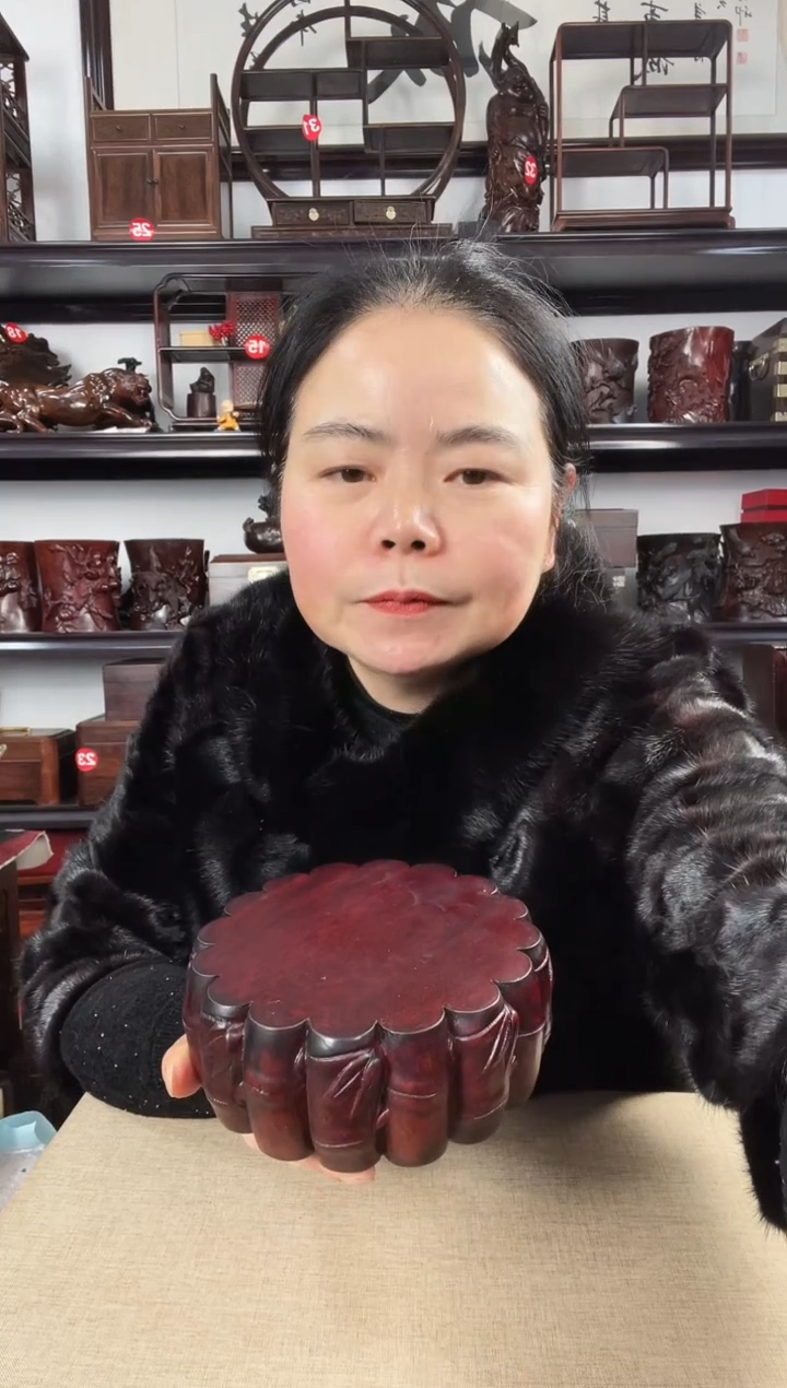 木老李红木工艺品349瑕疵