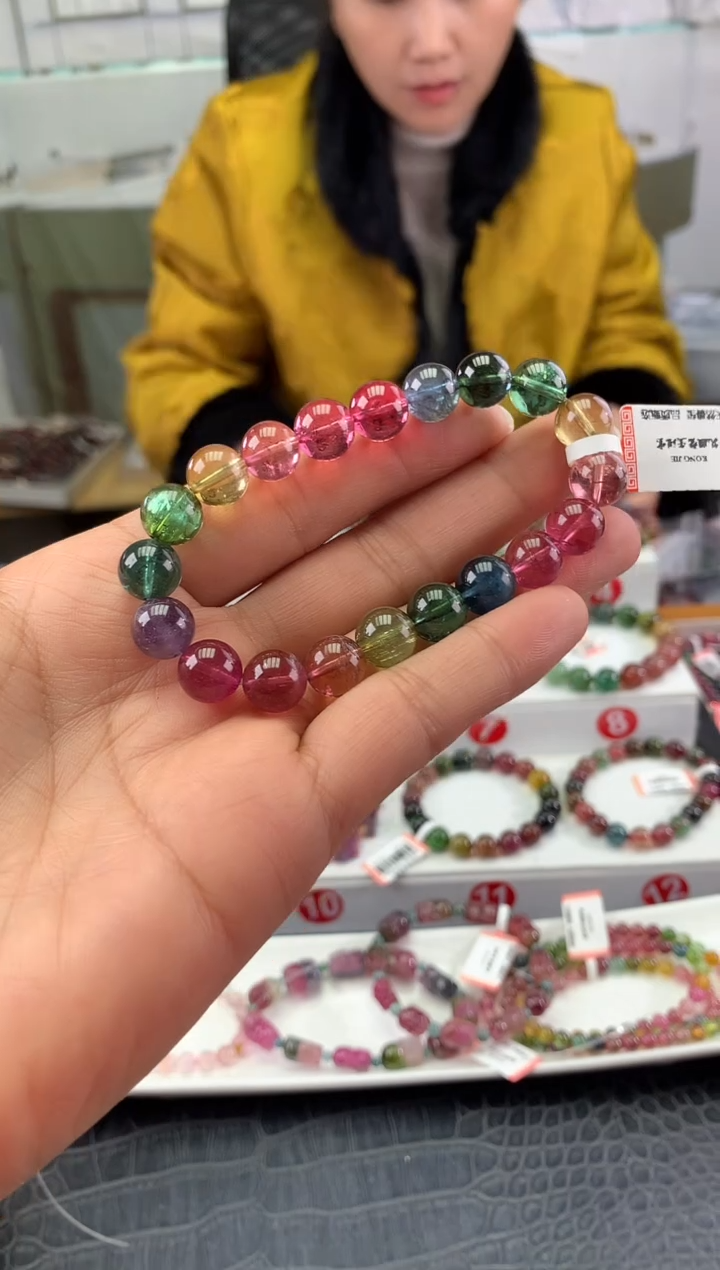 未镶嵌手串碧玺多样性发一条