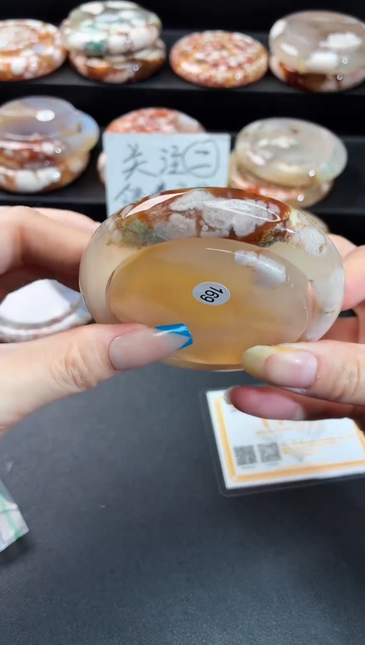 手镯玛瑙/玉髓未镶嵌石英质玉58圈57/58带(赠送镯心)