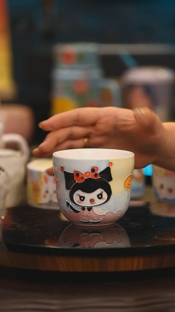 【闪购商品】杯子景德镇设计师釉下彩绘陶瓷