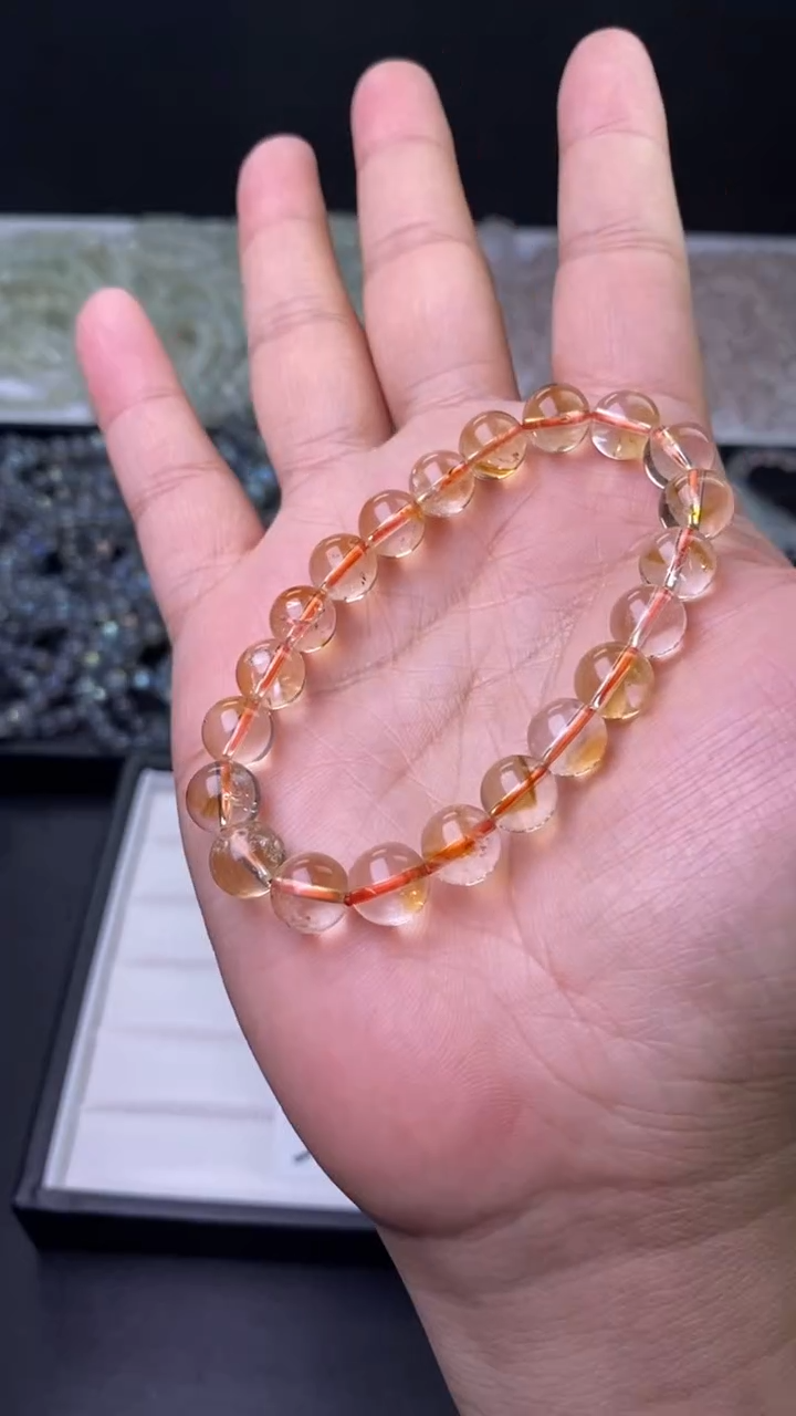 【闪购商品】水晶手串未镶嵌9mm黄水晶