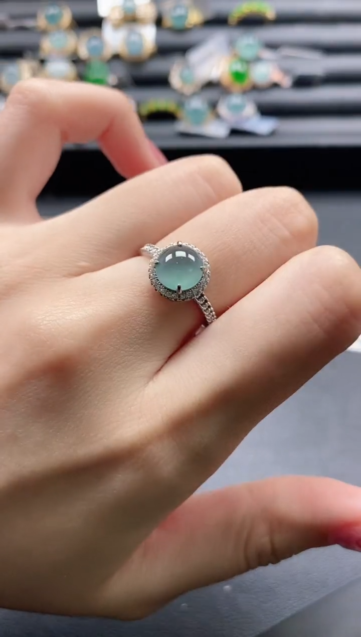 【闪购商品】翡翠戒指银S925镶嵌1111-