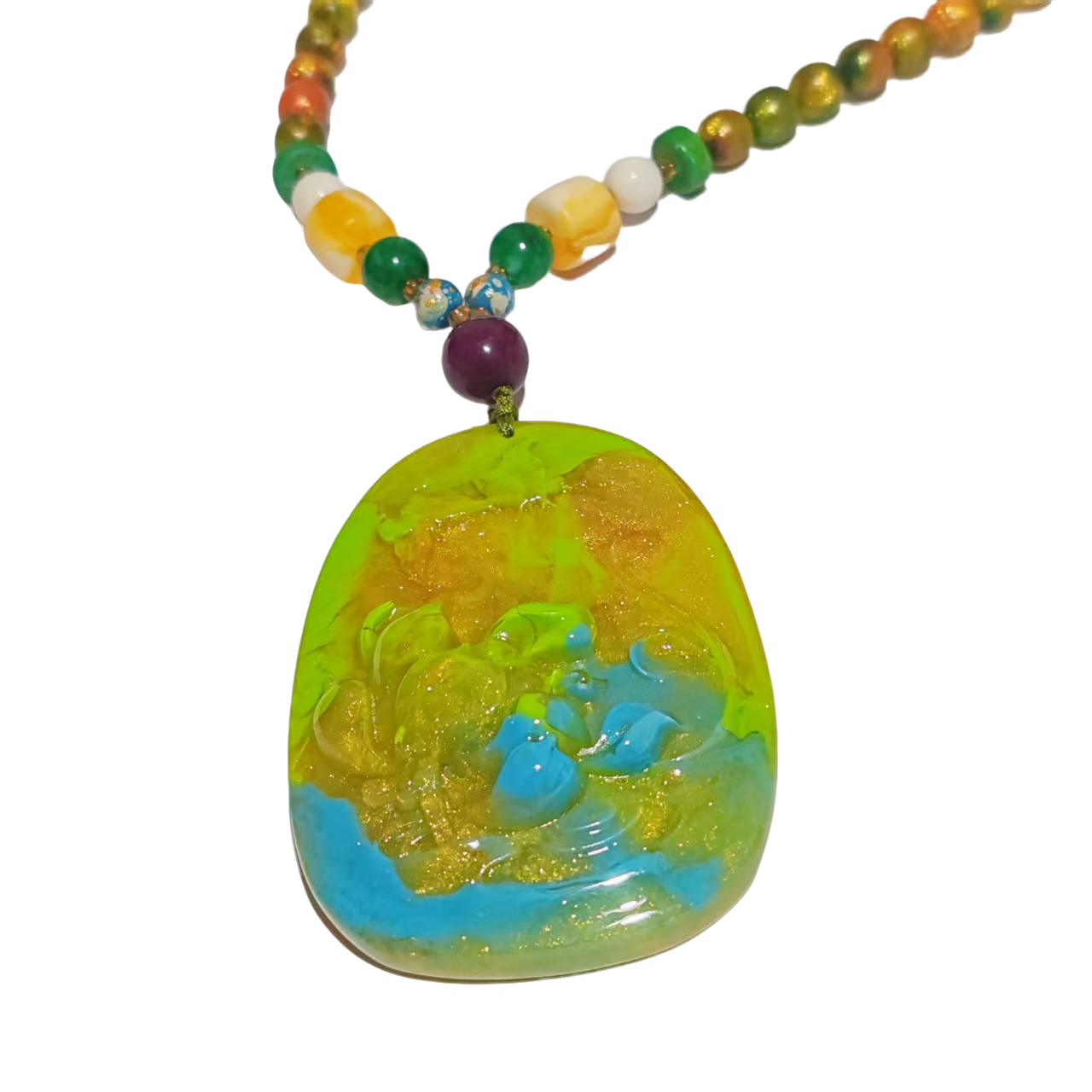 非金属珐琅吊坠 轻奢气质时尚百搭简约精致吊坠 zxb119323