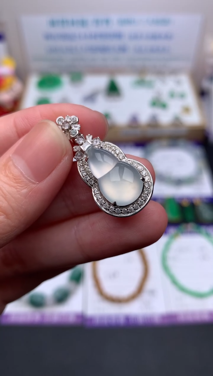 【闪购商品】定制翡翠18K金镶嵌模式推广期24小时鉴赏期