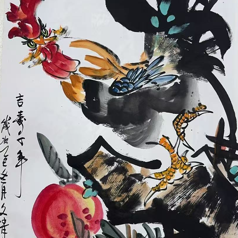 橱窗展示/乐雅文化艺术中心/徐文清/宣纸国画/带证书