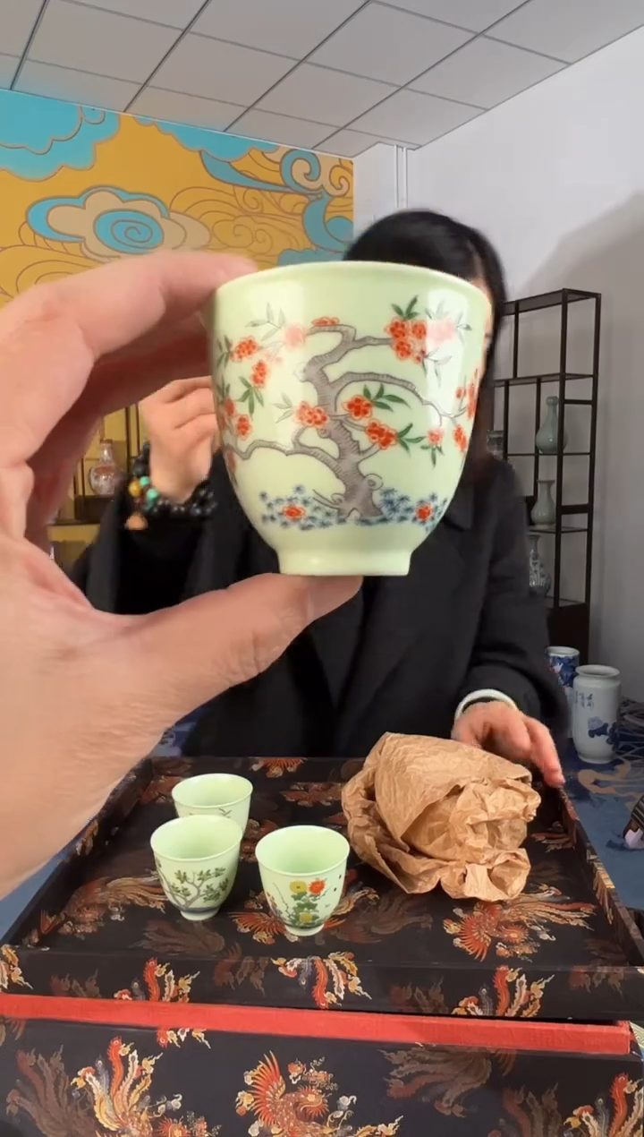 摆件瓷景德镇瓷器杯子