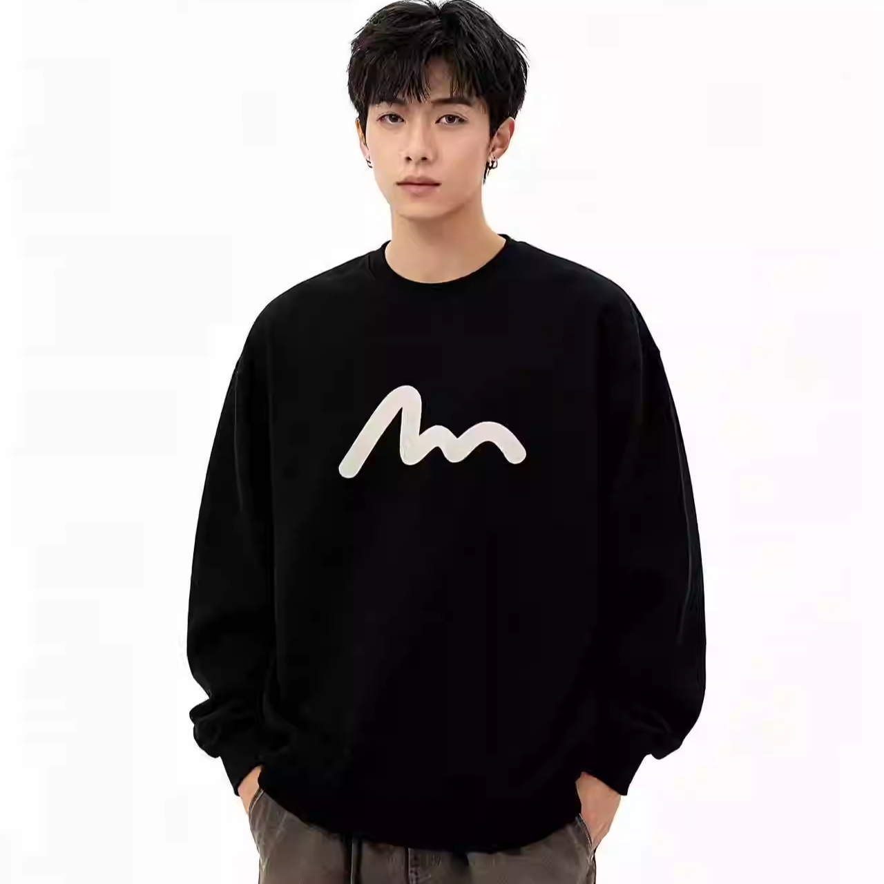 男士卫衣套头休闲宽松圆领春季卫衣不起球长袖秋冬时尚