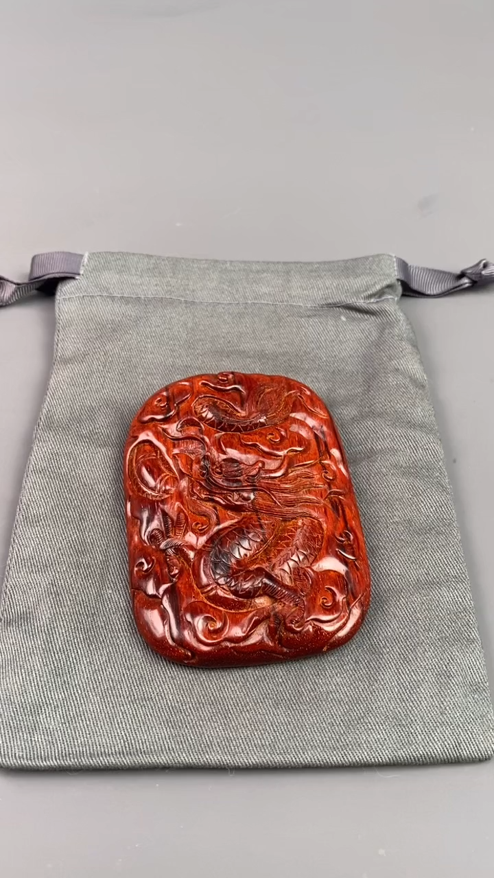 【闪购商品】檀香紫檀（小叶紫檀）把件印度小叶紫檀 龙牌