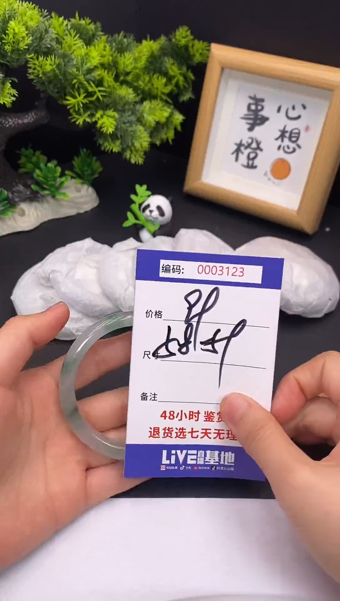 未镶嵌手镯翡翠0003123