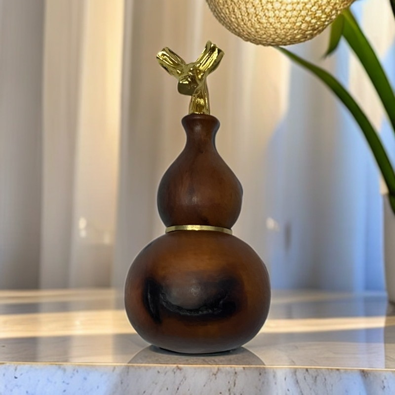 雷击枣木福禄小葫芦吊坠脖挂