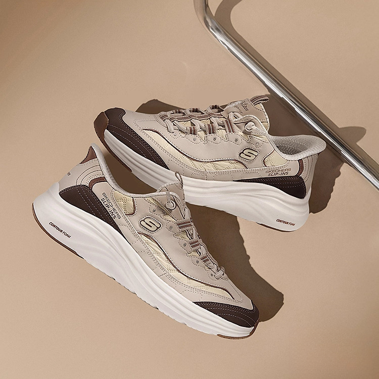 【云感闪穿熊】斯凯奇2025新款女一脚蹬低帮运动鞋厚底跑步鞋150412