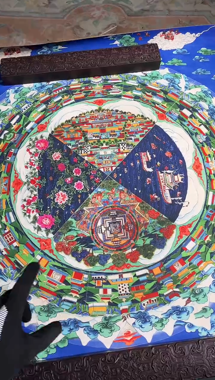 卷轴画天天的唐卡tk160