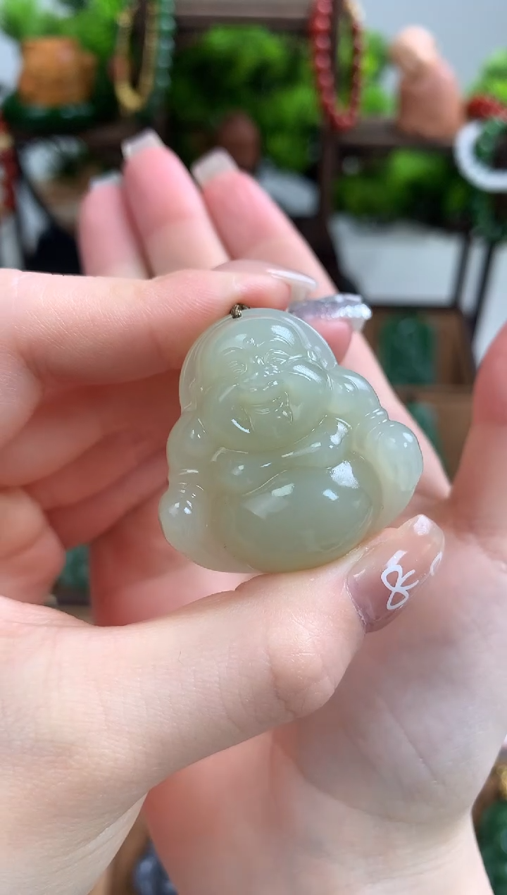 【闪购商品】和田玉颈饰未镶嵌吊坠35mm