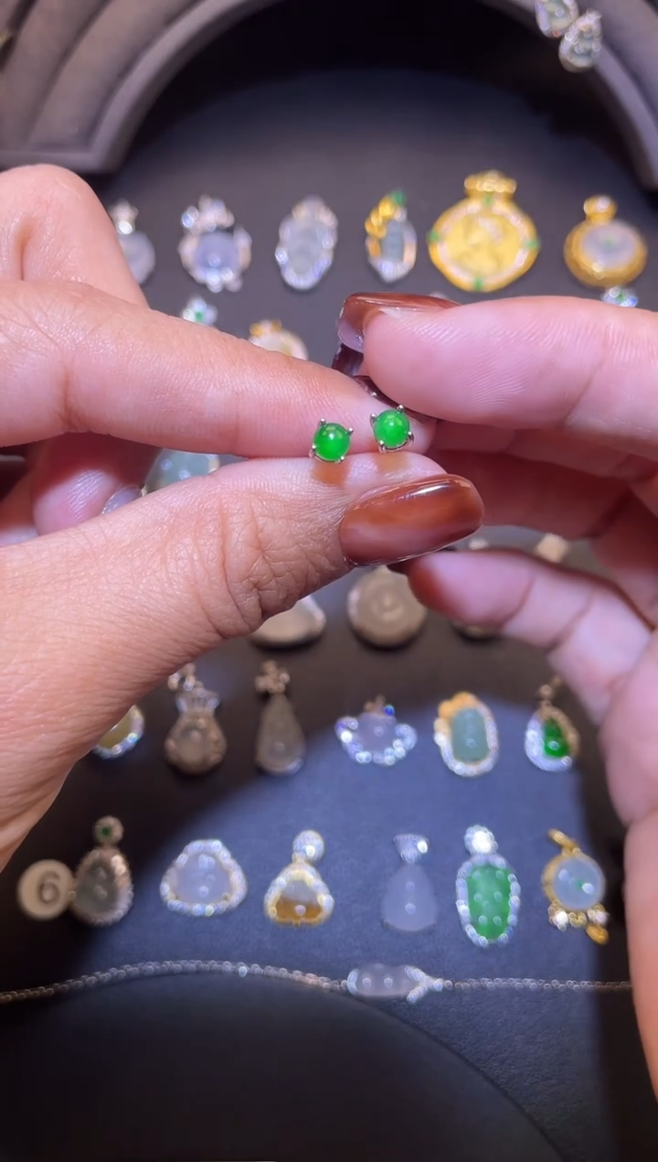 吊坠(不含链)银S925镶嵌翡翠1