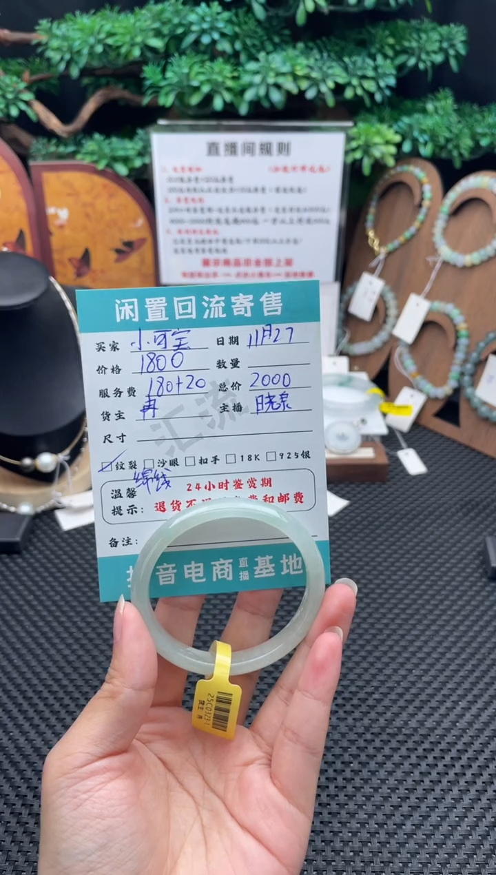 未镶嵌手镯翡翠小*宝手镯