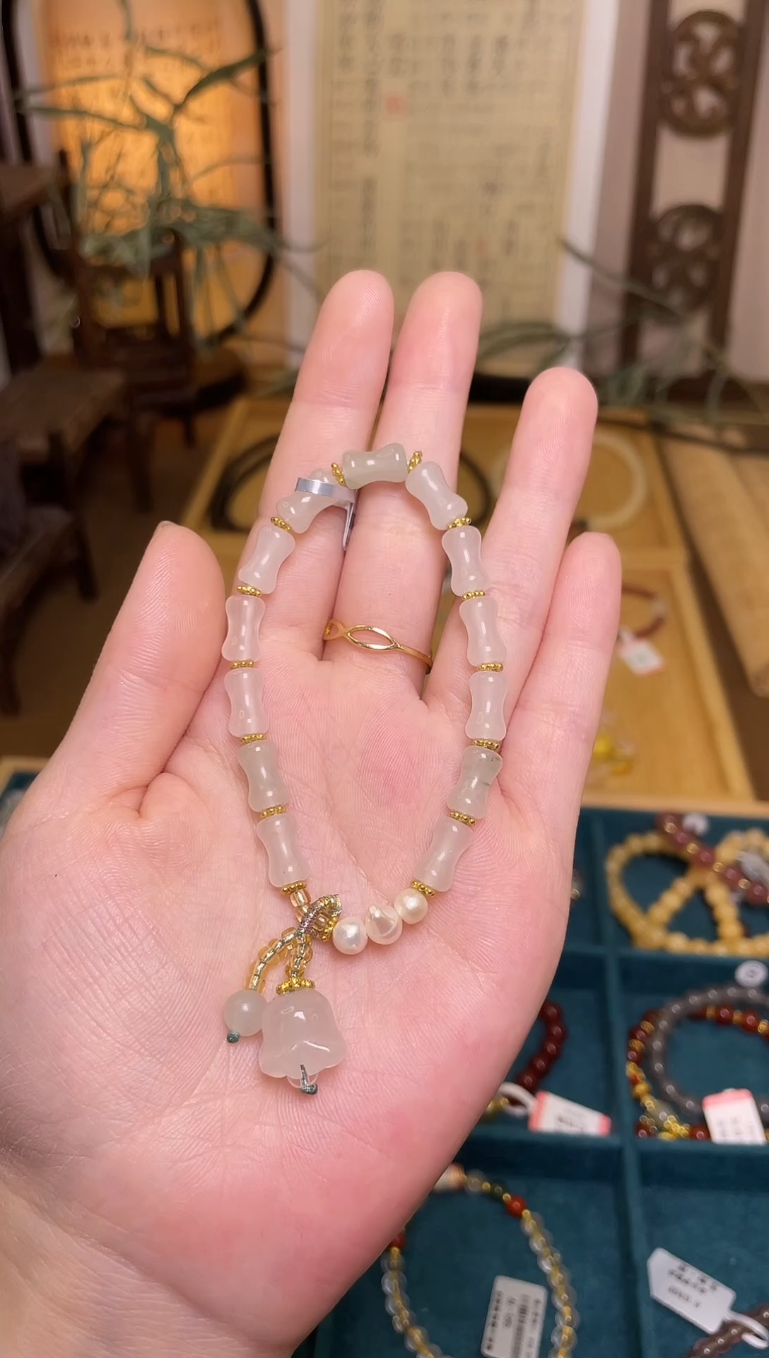 单圈未镶嵌水晶白水晶手链