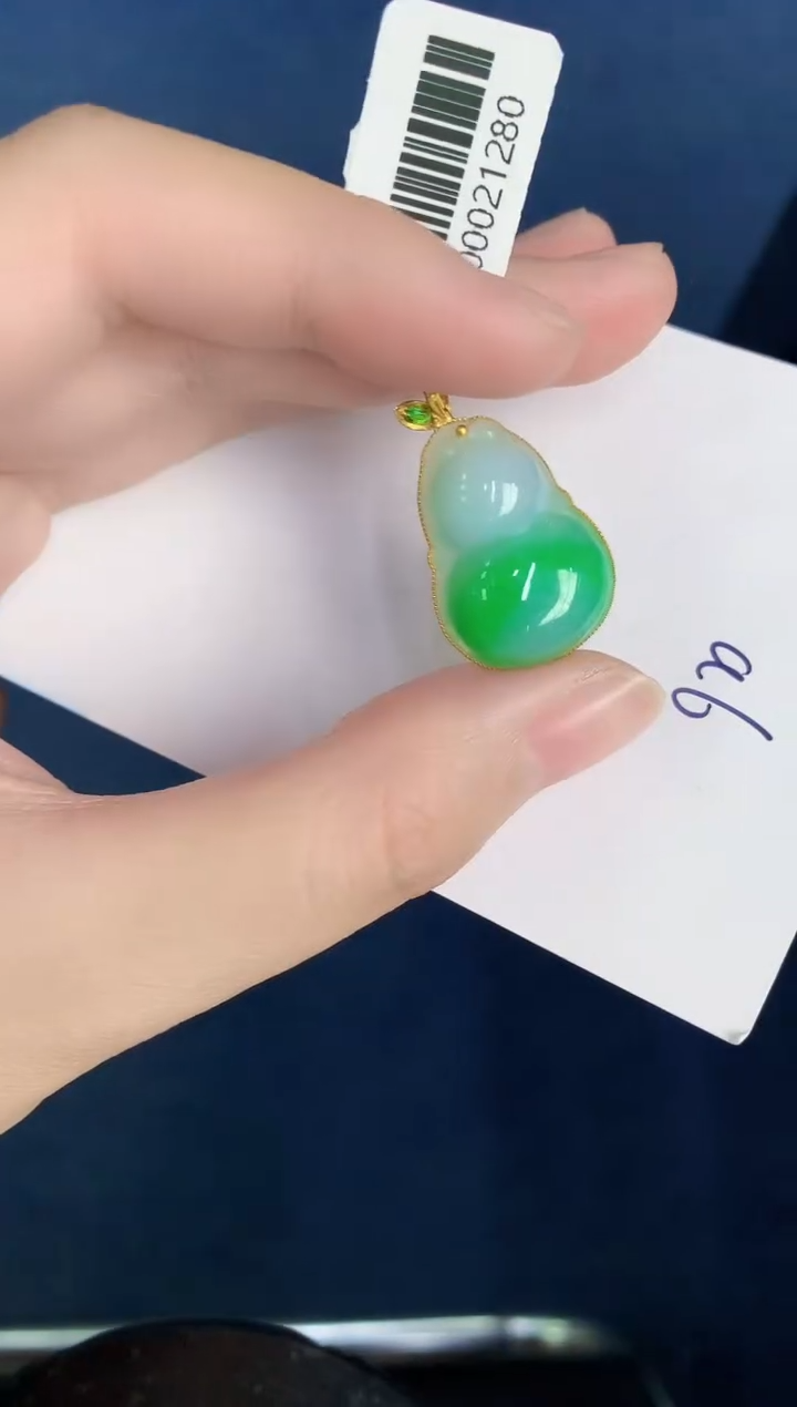 【闪购商品】翡翠颈饰18K金镶嵌000000000