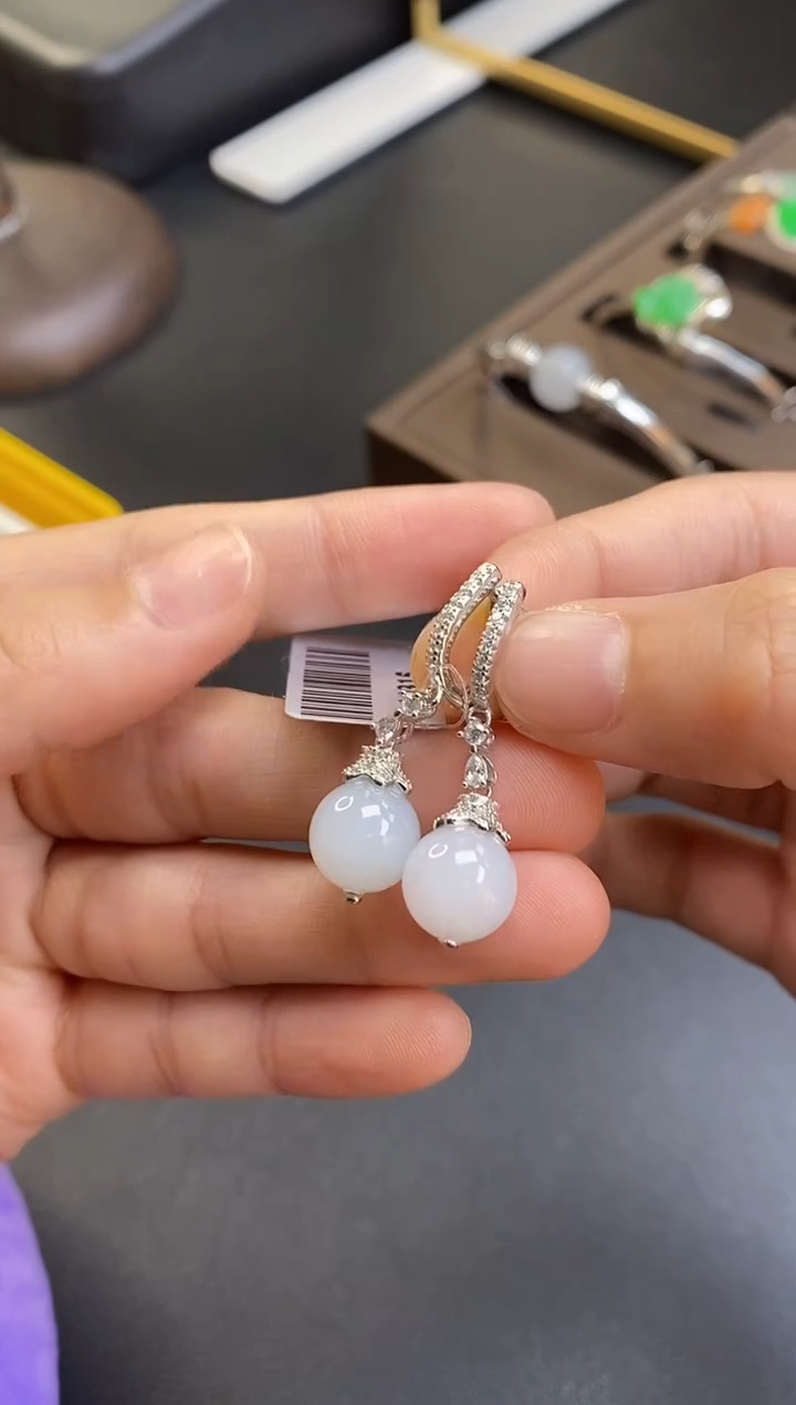 颈饰银S925镶嵌翡翠16315