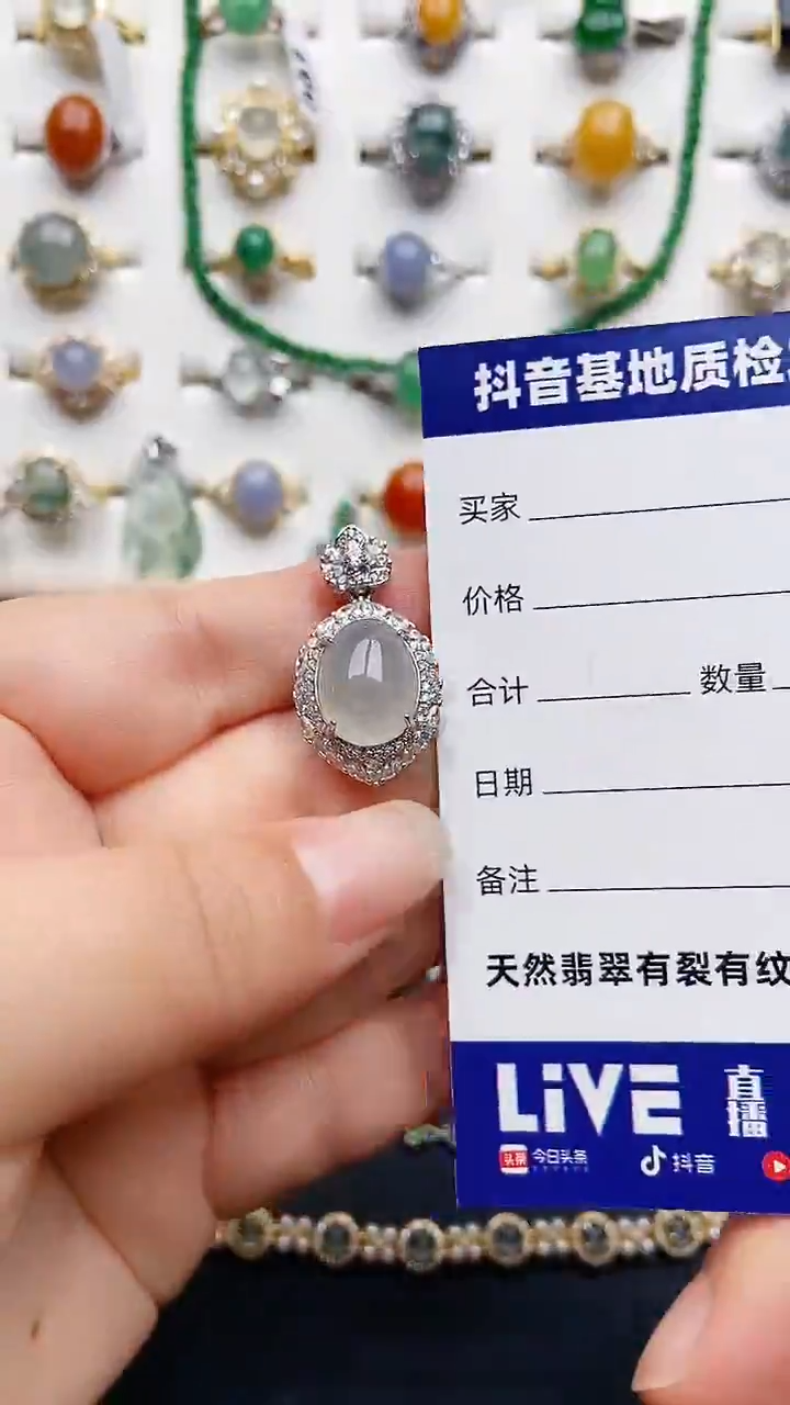 翡翠银S925镶嵌颈饰1111