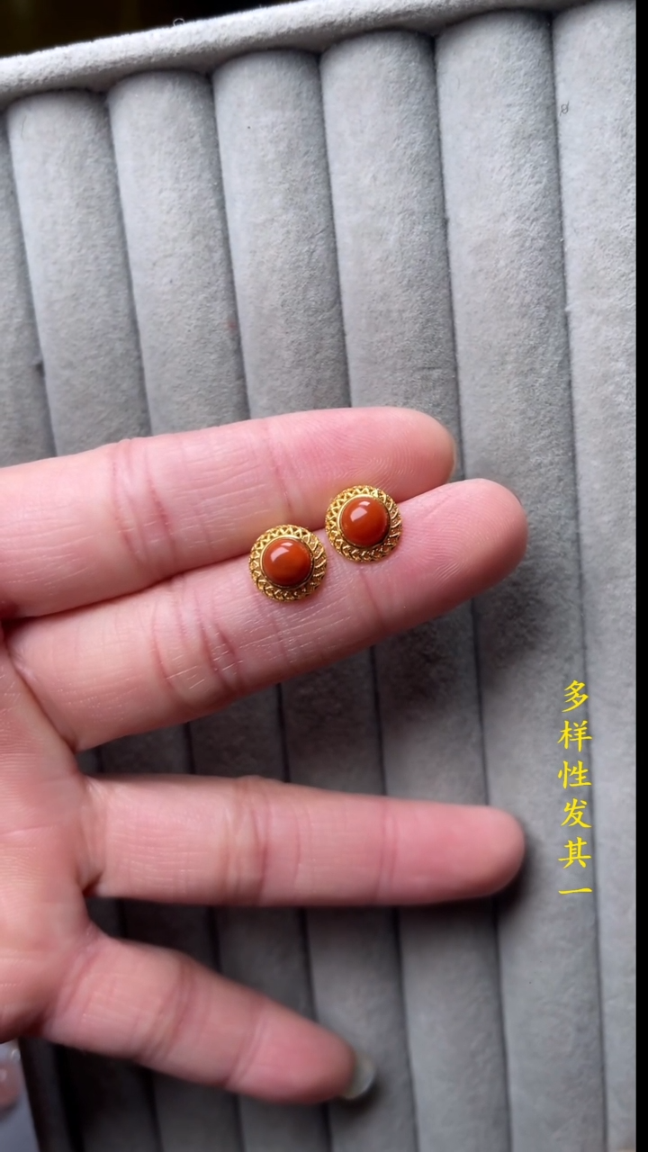 【闪购商品】南红玛瑙珠宝奇石银S925镶嵌(多样性发其一)