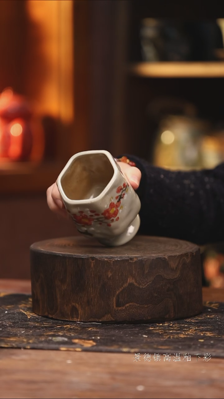 玻璃景德镇高温釉下手绘陶瓷@L270@