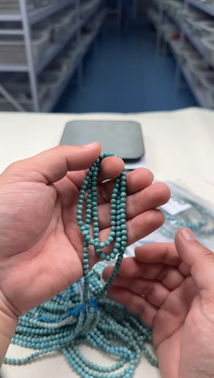 未镶嵌绿松石手串长串6564