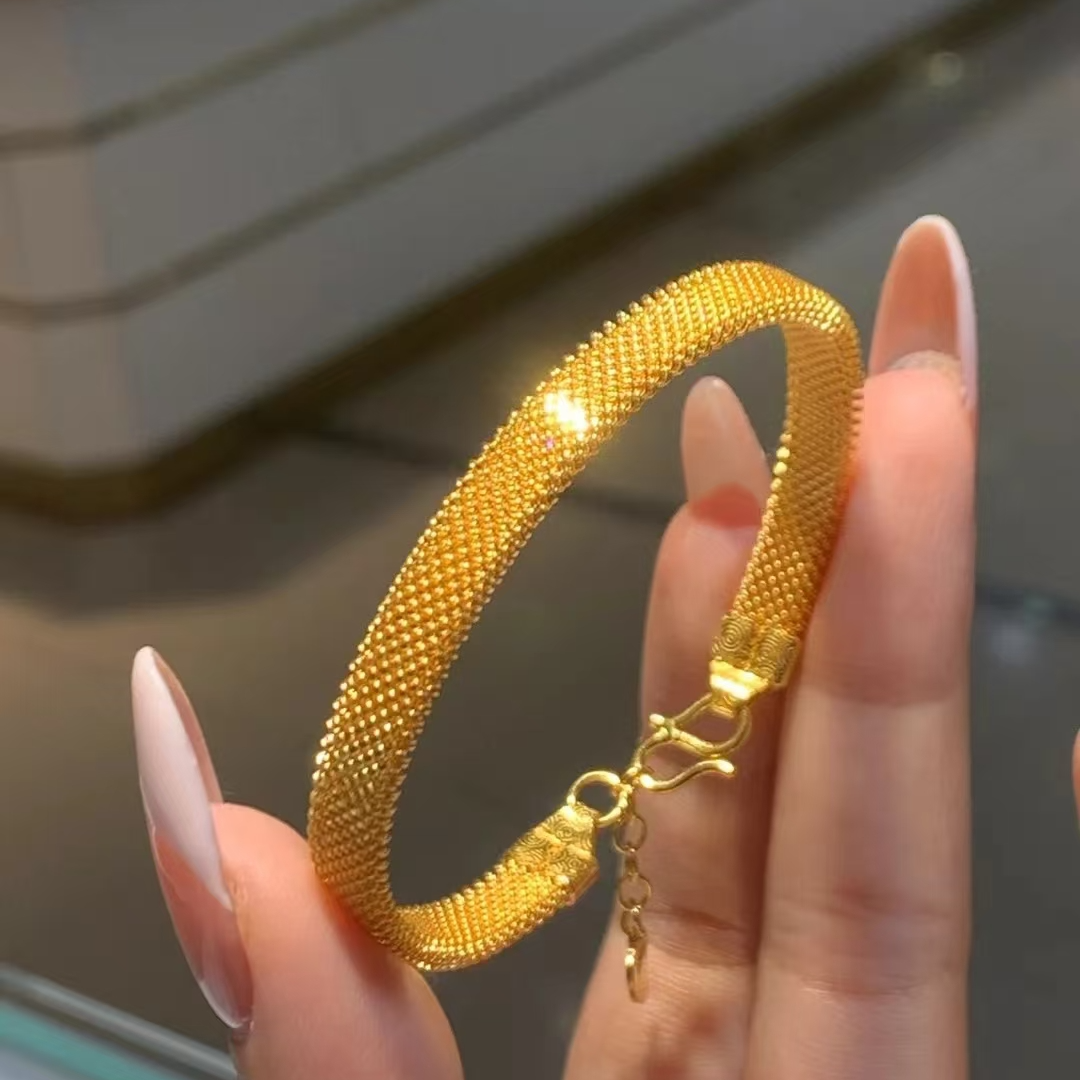 足金999祥云织梦手镯