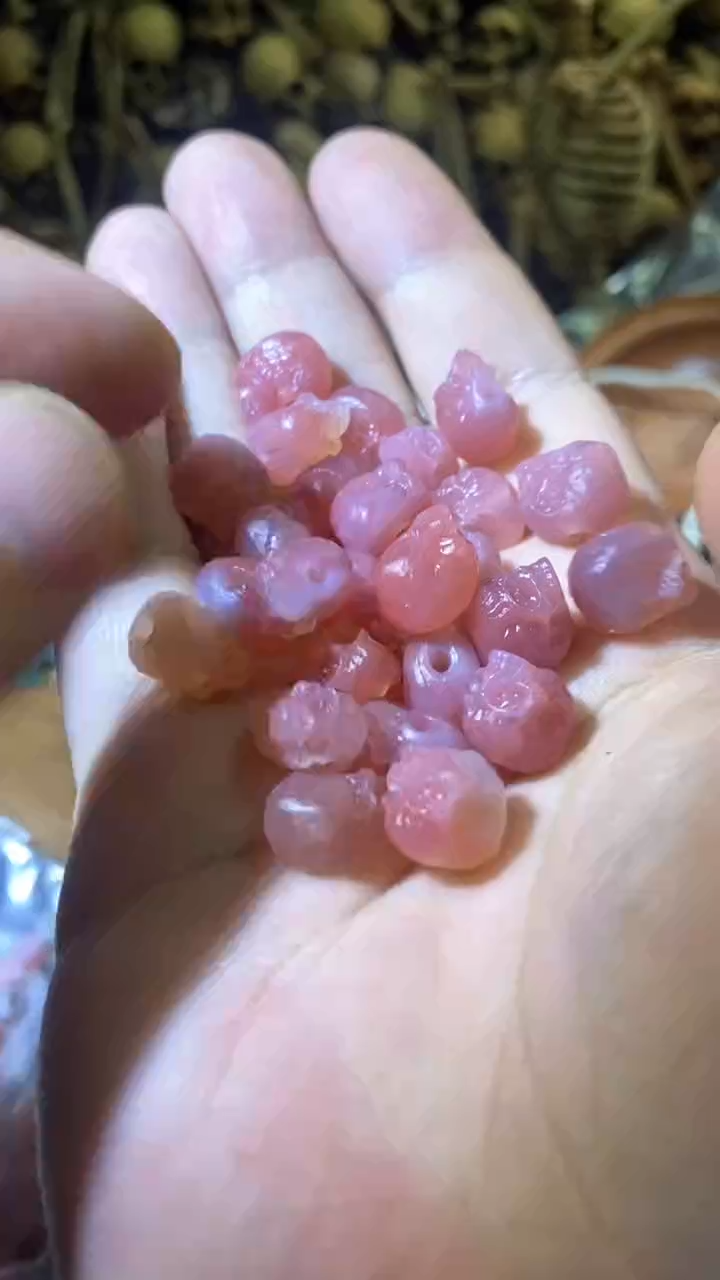 【闪购商品】绿松石颈饰未镶嵌20粉糯半竖对耳9 多样性发货发其一