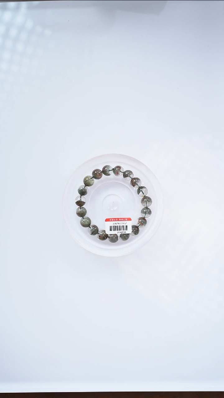 【闪购商品】水晶手链未镶嵌q797绿幽灵手链10mm+